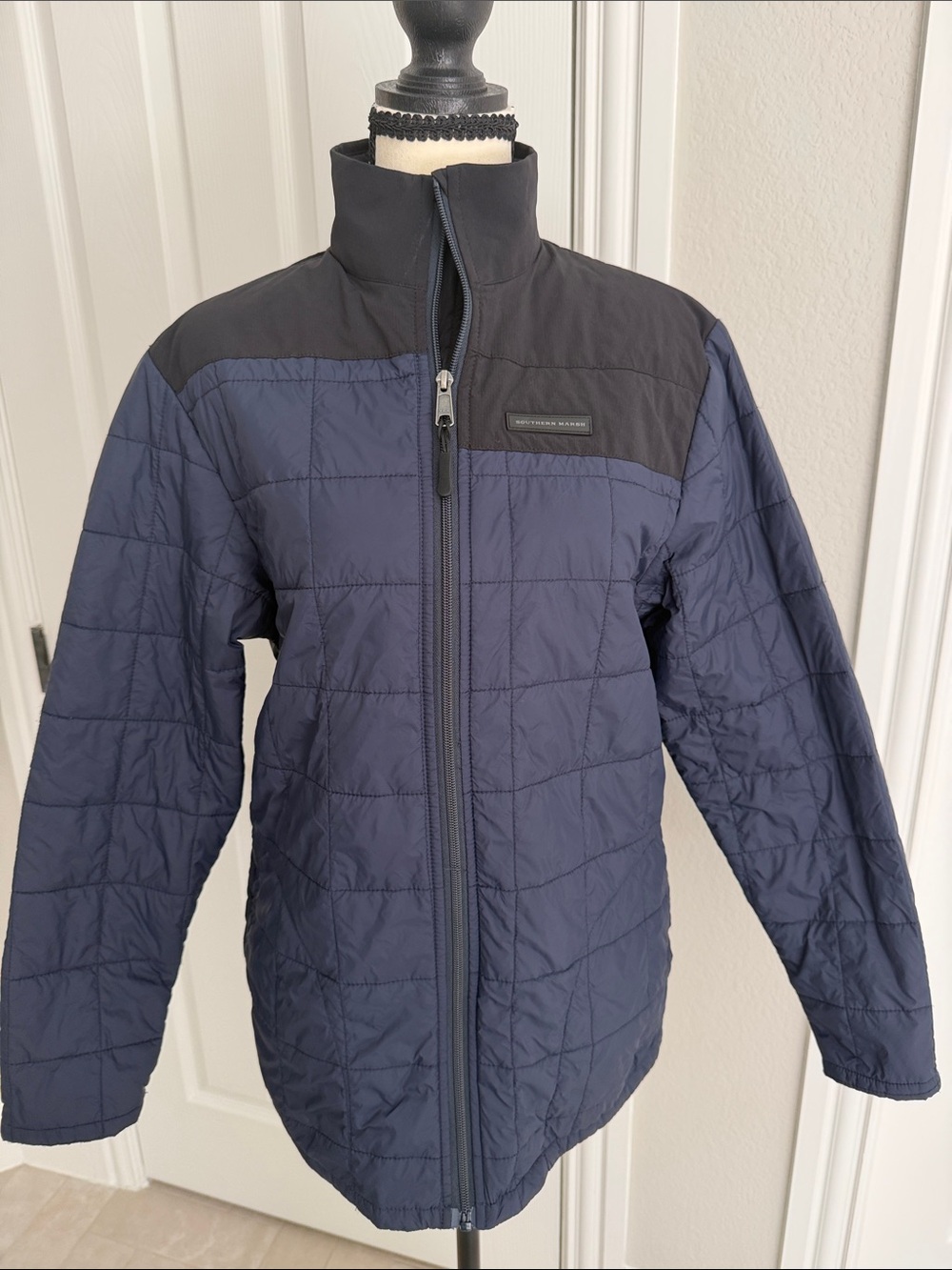 Southern Marsh Falcon Hill Quilted Jacket with Black Yoke